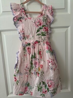 Pippa & Julie Pink Floral Ruffle Sundress - EUC